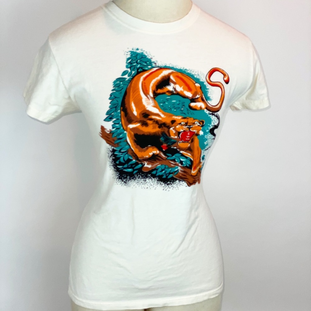 Atomic Swag vintage inspired tee Panther XL